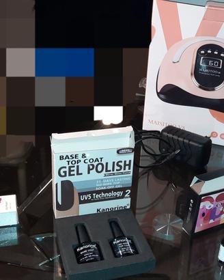 Lampada Unghie UV LED + Kit Completo Smalti Semip.