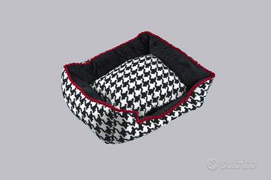 Cuccia cane fantasia scacchi