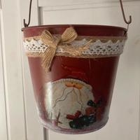 Decorazioni di Natale - secchiello natalizio