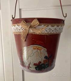 Decorazioni di Natale - secchiello natalizio