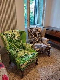 Coppia di poltrone bergère vintage