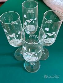 Bicchieri Flûte Birra Poretti originali perfetti