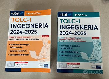 Libri teoria ed esercitazione TOLC-I