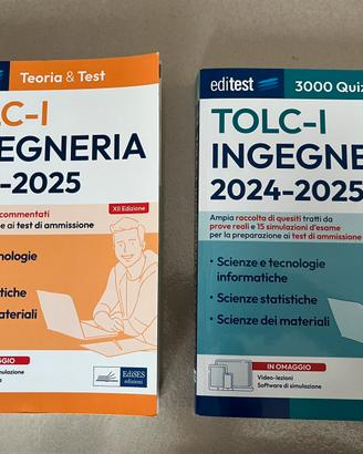 Libri teoria ed esercitazione TOLC-I