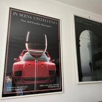 4 locandine a tema Imola, Autodromo e Ferrari