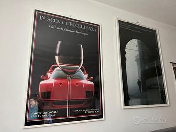 4 locandine a tema Imola, Autodromo e Ferrari