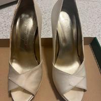 Scarpe donna sposa bianco/panna n. 35