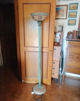 piantana in bronzo e terracotta 