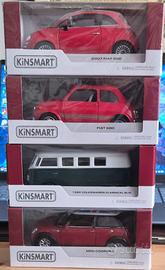 Fiat 500-Volkswagen Bus T1-Mini Cooper scala 1:32