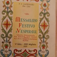Messalino festivo e vesperale anno1957 V °edizione