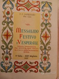 Messalino festivo e vesperale anno1957 V °edizione
