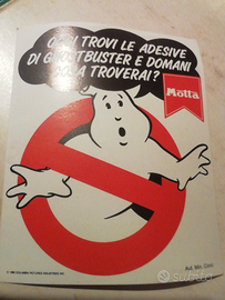 Ghostbusters cartolina Motta anni '80 originale