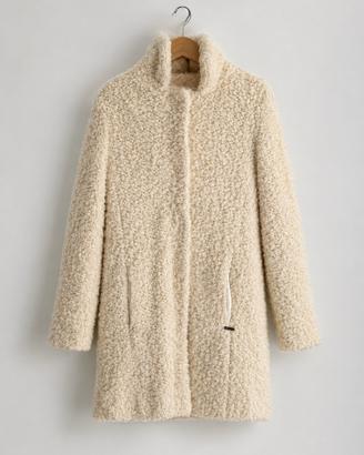 Giacca Teddy Guess color panna in mohair
