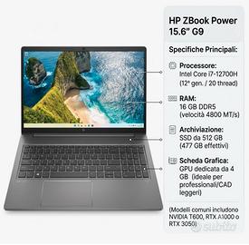 HP ZBook Power 15.6 inch G9 Mobile Workstation