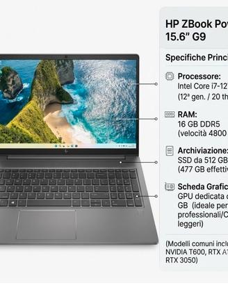 HP ZBook Power 15.6 inch G9 Mobile Workstation