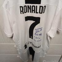 maglia ronaldo juve, con autografo
