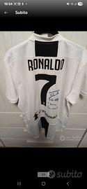 maglia ronaldo juve, con autografo