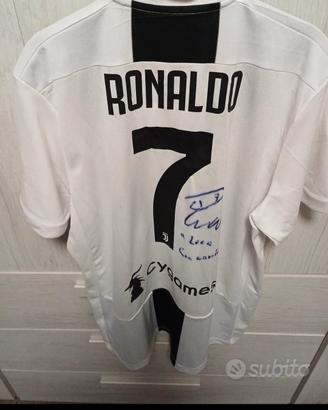 maglia ronaldo juve, con autografo