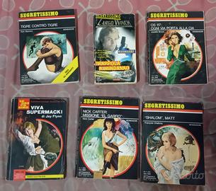 Set 6 libri "Segretissimo" Mondadori in blocco a 3