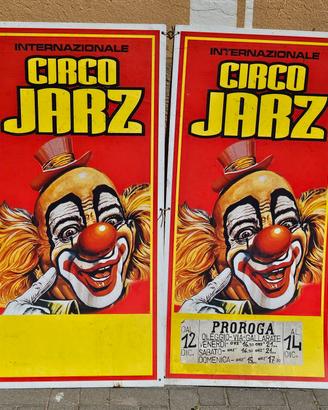 Cartelloni pubblicitari circo internazionale 