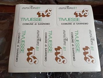 Adesivi Euroflora 1981