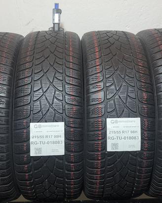 4 Pneumatici 215/55 R17 Dunlop Sp Winter Sport 3 D