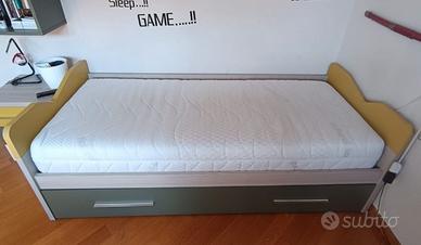 LETTO SINGOLO CON SECONDO LETTO A SCOMPARSA 