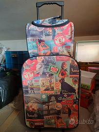 Trolley + beauty case stile vintage