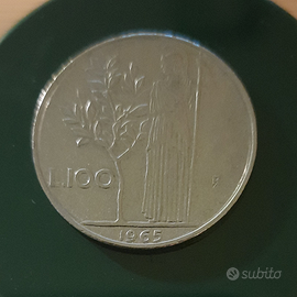 Moneta 100 lire 1965