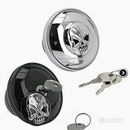 Tappo Cromato Serbatoio Benzina Serratura Chiave A