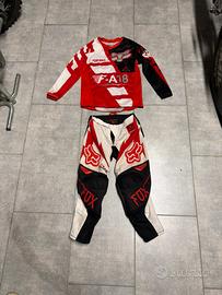 Tuta cross bimbo 6/9 anni
