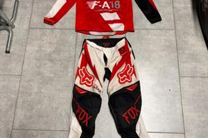 Tuta cross bimbo 6/9 anni