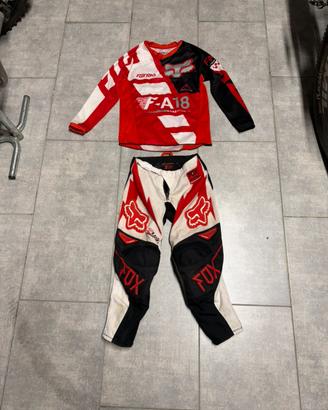 Tuta cross bimbo 6/9 anni