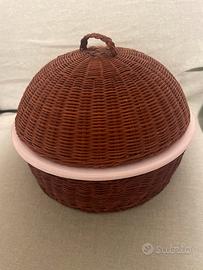 Cestino porta pane Mulino Bianco con coperchio