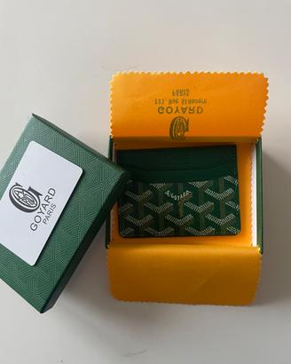 Portacarte Goyard colore verde