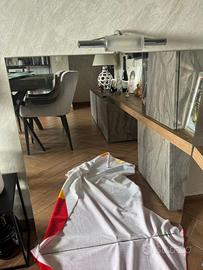 Mobile Bagno completo di lavabo,colonna e specchio