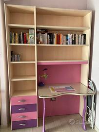libreria con scrivania