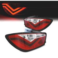 FANALI PER SEAT IBIZA 08-12 LIGHT BAR ROSSO CROMAT