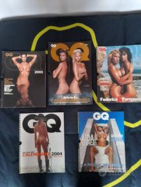 Calendario GQ da collezione anni dal 2001 al 2005