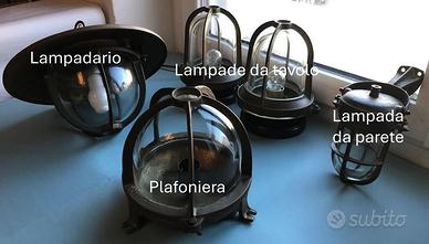 Lampade Nautiche Vintage Ottone pesante