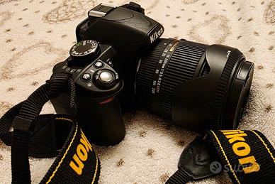 Nikon D 3100 + Sigma 18200 F3.56.3 II HSM +Cover