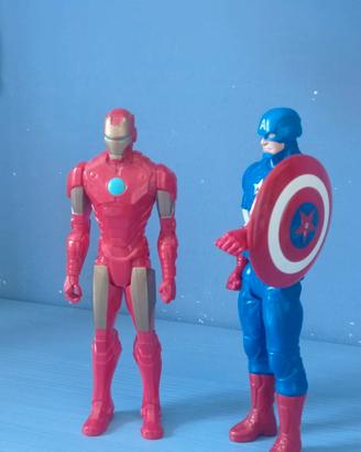 Capitain America & Iron man-Avengers-Hasbro 30cm