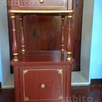 Comodino a colonne 1870 laccato