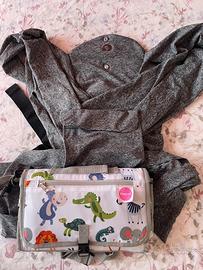 Porta bebè in tessuto