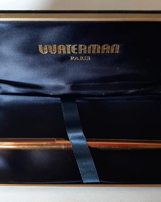 Penna stilografica WATERMAN placcata oro