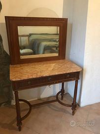 Toeletta | Mobile antico da trucco con specchiera