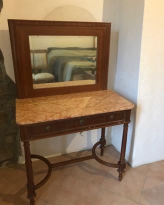Toeletta | Mobile antico da trucco con specchiera