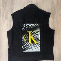gilet in denim con logo Calvin Klein Jeans