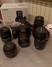 Fotocamera Canon 600D + obbiettivi