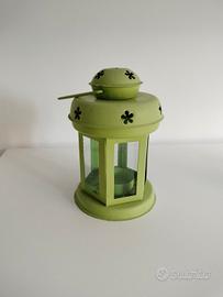 Porta candela verde